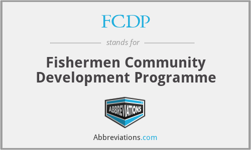 FCDP - Fishermen Community Development Programme