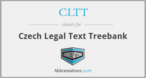 CLTT - Czech Legal Text Treebank
