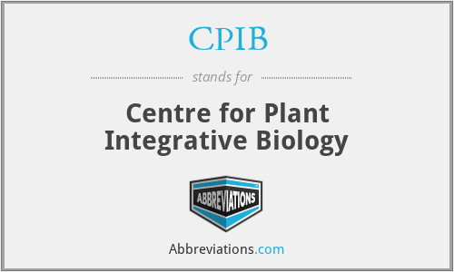 CPIB - Centre for Plant Integrative Biology