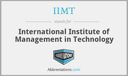 IIMT - International Institute of Management in Technology