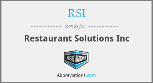 RSI - Restaurant Solutions Inc