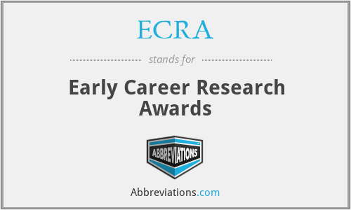 ECRA - Early Career Research Awards