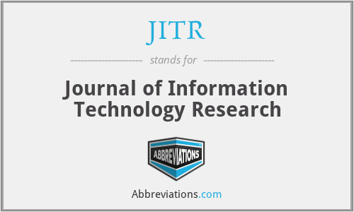 JITR - Journal of Information Technology Research