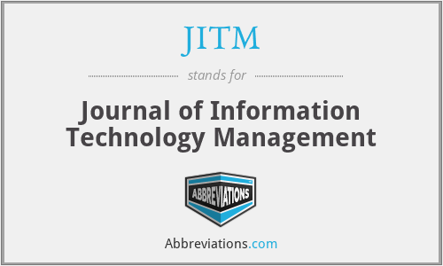 JITM - Journal of Information Technology Management