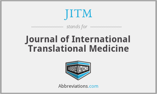 JITM - Journal of International Translational Medicine