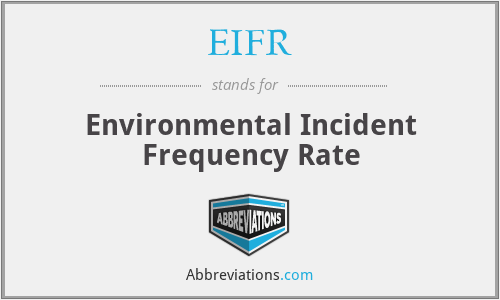 EIFR - Environmental Incident Frequency Rate
