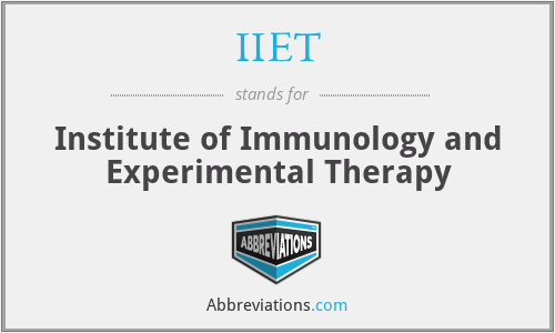 IIET - Institute of Immunology and Experimental Therapy