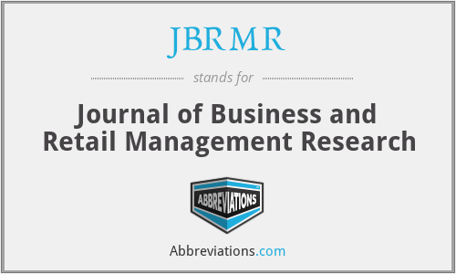 JBRMR - Journal of Business and Retail Management Research