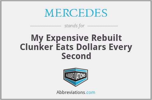 MERCEDES - My Expensive Rebuilt Clunker Eats Dollars Every Second