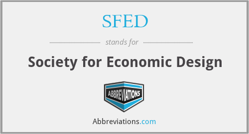 SFED - Society for Economic Design
