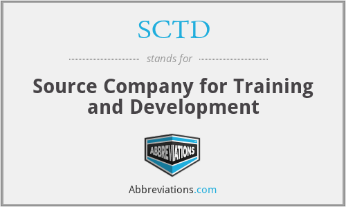 SCTD - Source Company for Training and Development