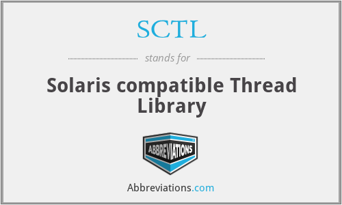 SCTL - Solaris compatible Thread Library