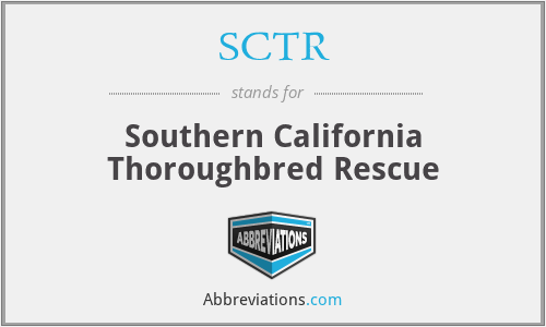 SCTR - Southern California Thoroughbred Rescue
