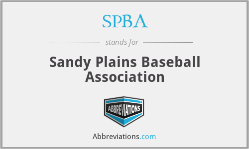 SPBA - Sandy Plains Baseball Association