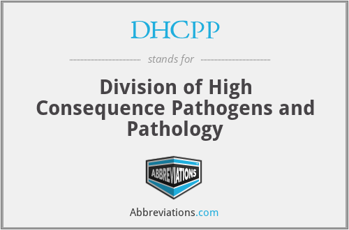 DHCPP - Division of High Consequence Pathogens and Pathology