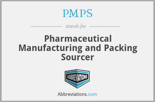 PMPS - Pharmaceutical Manufacturing and Packing Sourcer