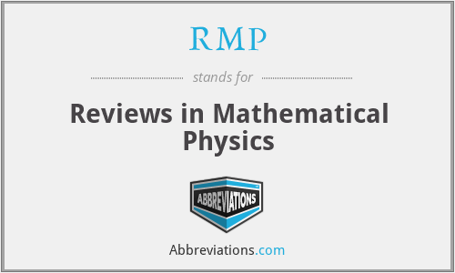 RMP - Reviews in Mathematical Physics