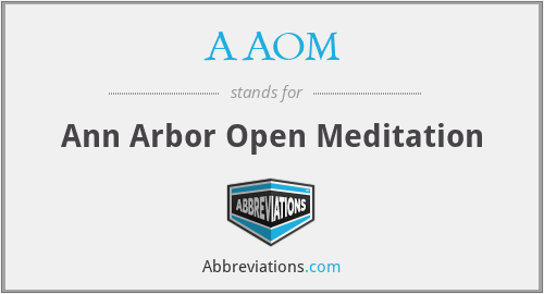 AAOM - Ann Arbor Open Meditation