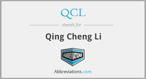 QCL - Qing Cheng Li