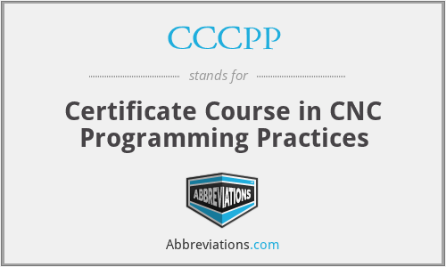 CCCPP - Certificate Course in CNC Programming Practices