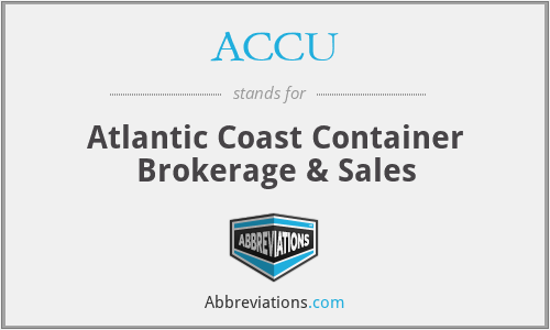 ACCU - Atlantic Coast Container Brokerage & Sales