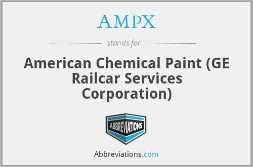 AMPX - American Chemical Paint (GE Railcar Services Corporation)