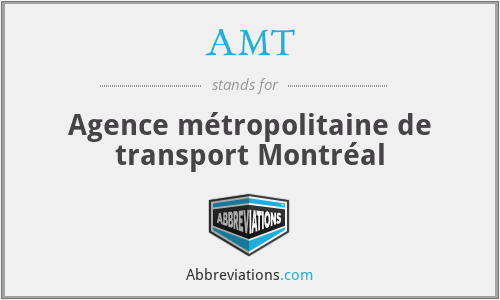 AMT - Agence métropolitaine de transport Montréal