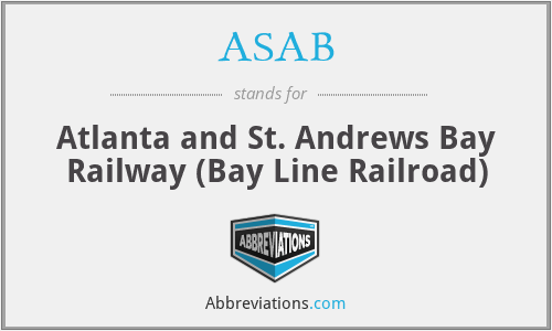 ASAB - Atlanta and St. Andrews Bay Railway (Bay Line Railroad)