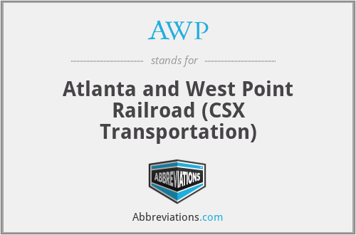 AWP - Atlanta and West Point Railroad (CSX Transportation)