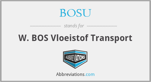 BOSU - W. BOS Vloeistof Transport
