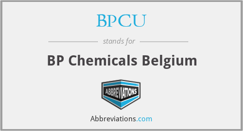 BPCU - BP Chemicals Belgium