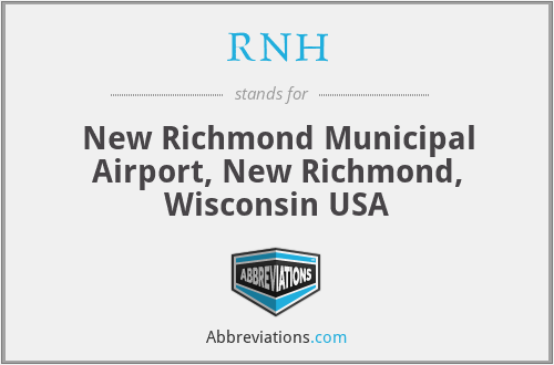 RNH - New Richmond Municipal Airport, New Richmond, Wisconsin USA