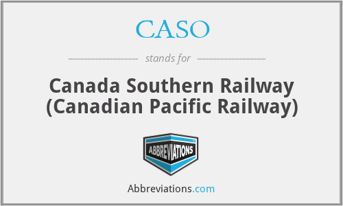 CASO - Canada Southern Railway (Canadian Pacific Railway)