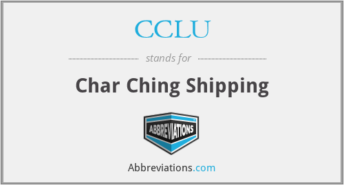 CCLU - Char Ching Shipping