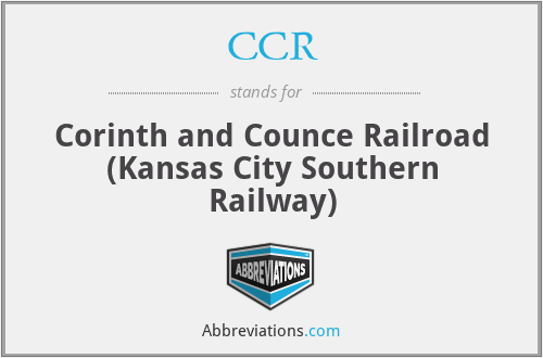 CCR - Corinth and Counce Railroad (Kansas City Southern Railway)