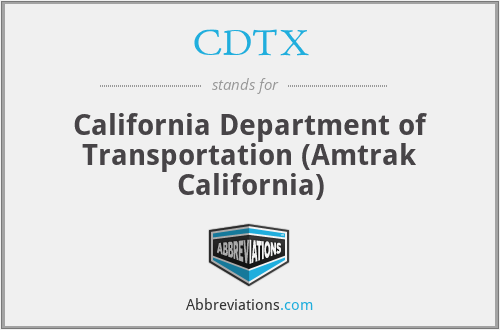CDTX - California Department of Transportation (Amtrak California)