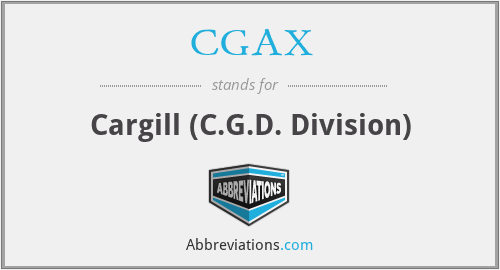 CGAX - Cargill (C.G.D. Division)