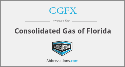 CGFX - Consolidated Gas of Florida