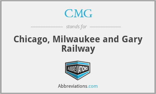 CMG - Chicago, Milwaukee and Gary Railway