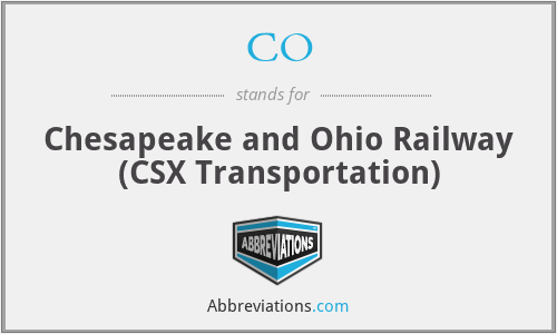 CO - Chesapeake and Ohio Railway (CSX Transportation)