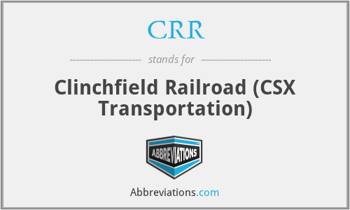 CRR - Clinchfield Railroad (CSX Transportation)