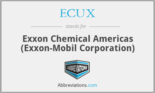 ECUX - Exxon Chemical Americas (Exxon-Mobil Corporation)