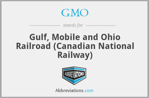 GMO - Gulf, Mobile and Ohio Railroad (Canadian National Railway)
