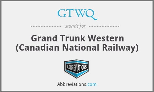 GTWQ - Grand Trunk Western (Canadian National Railway)