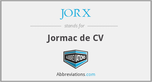JORX - Jormac de CV