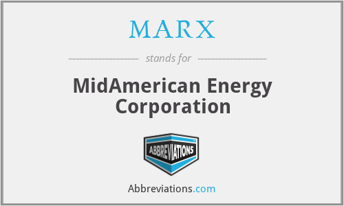 MARX - MidAmerican Energy Corporation