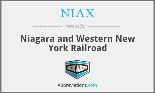 NIAX - Niagara and Western New York Railroad