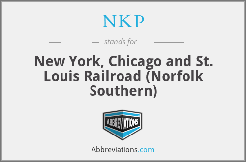 NKP - New York, Chicago and St. Louis Railroad (Norfolk Southern)