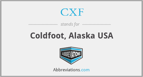CXF - Coldfoot, Alaska USA