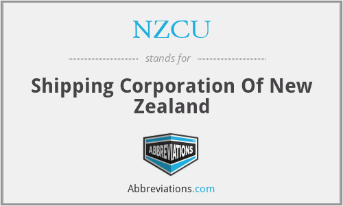 NZCU - Shipping Corporation Of New Zealand